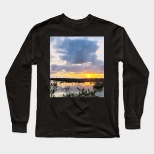 Florida Keys Golden Hour Backcountry Sunset Long Sleeve T-Shirt